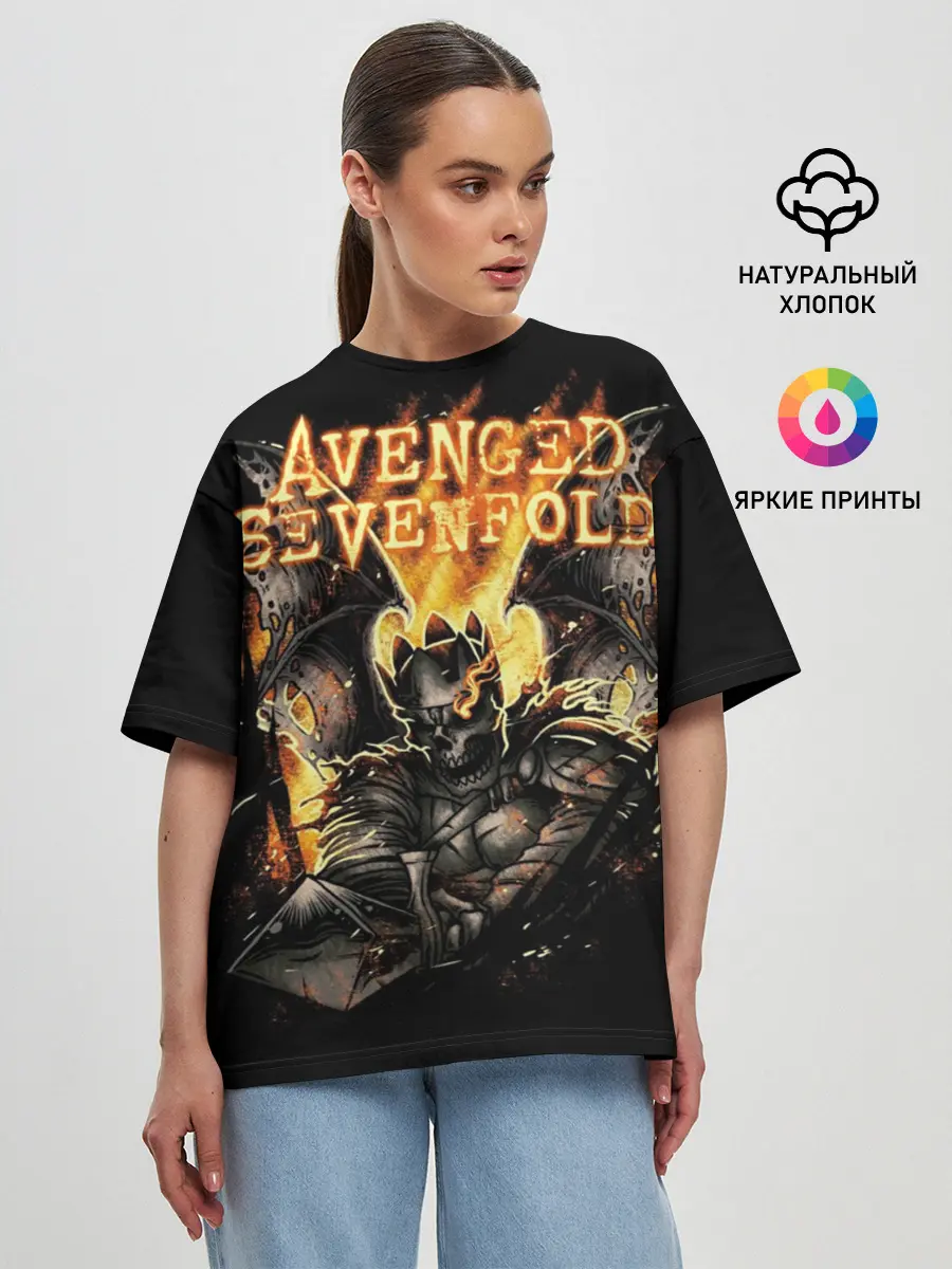 Женская футболка оверсайз / Avenged Sevenfold