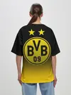 Женская футболка оверсайз / Боруссия Дортмунд