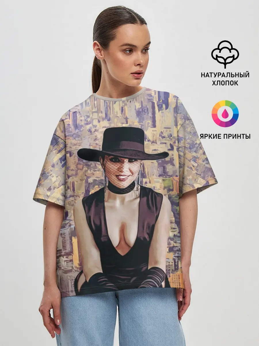 Женская футболка оверсайз / Maruv