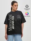 Женская футболка оверсайз / Mercedes
