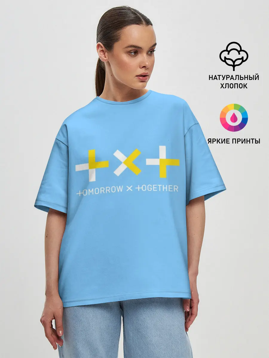 Женская футболка оверсайз / TOMORROW X TOGETHER / TXT