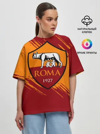 Женская футболка оверсайз / Рома