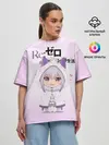 Женская футболка оверсайз / Re:Zero. Эмилия