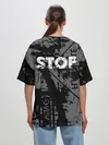 Женская футболка оверсайз / Stop