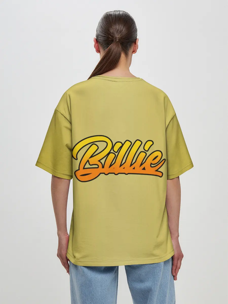 Женская футболка оверсайз / billie eilish