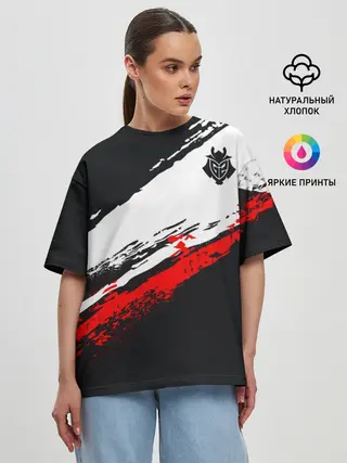 Женская футболка оверсайз / cs:go - G2 eSports