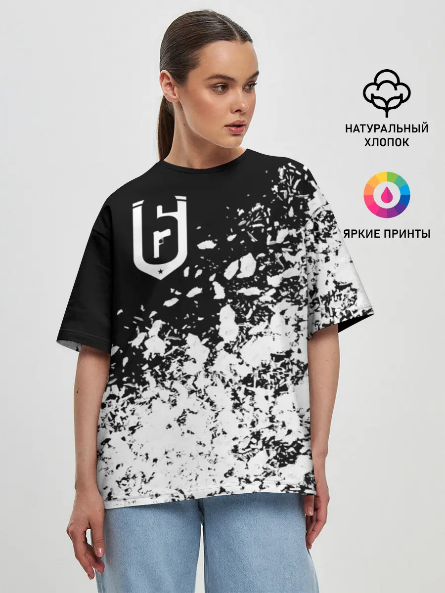 Женская футболка оверсайз / RAINBOW SIX SIEGE