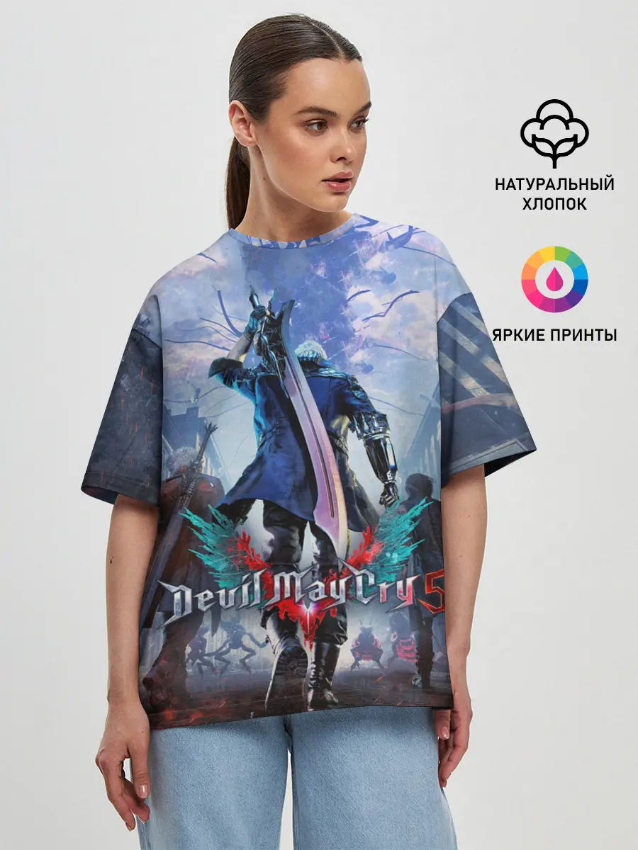 Женская футболка оверсайз / Devil May Cry 5