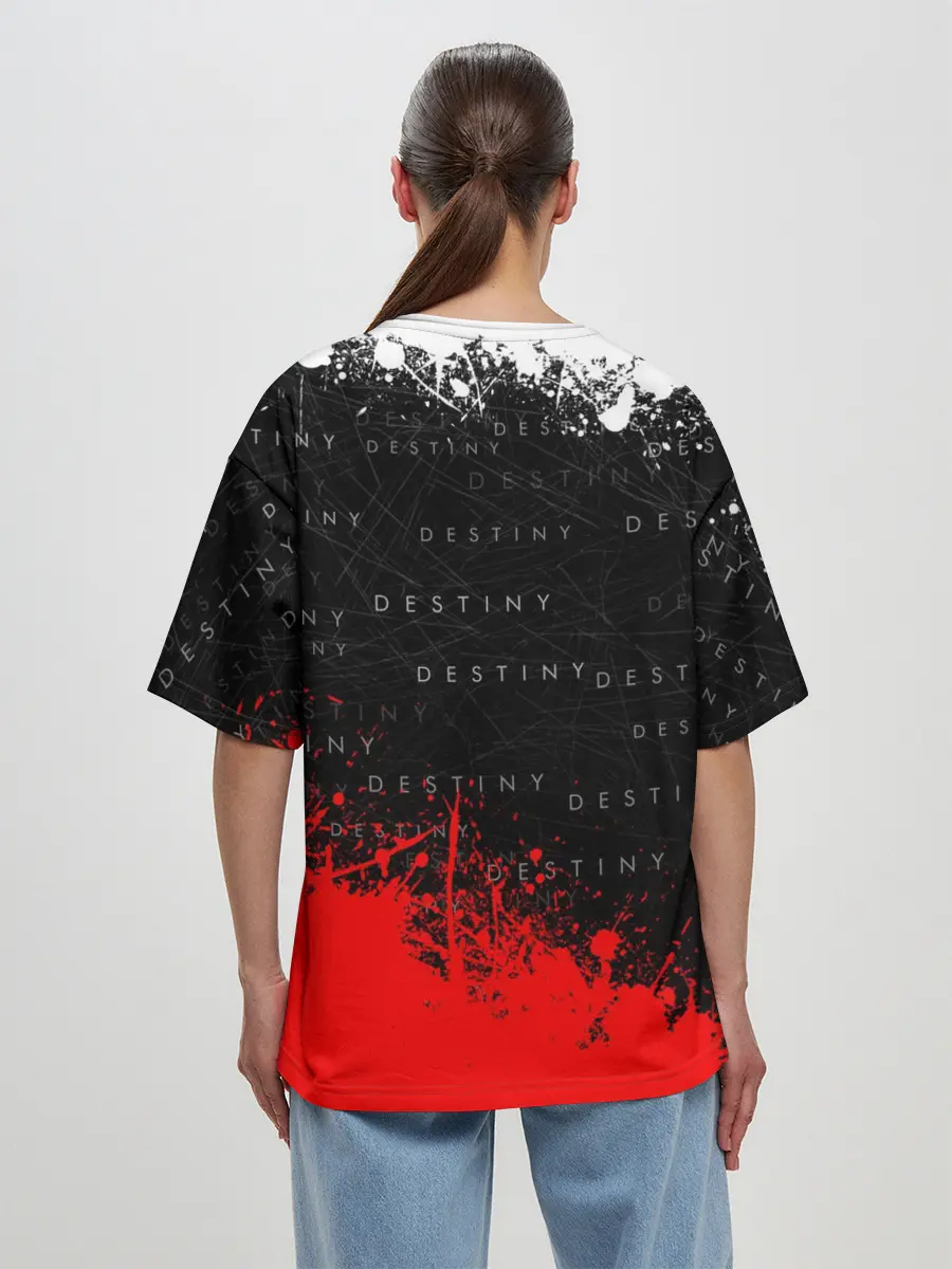 Женская футболка оверсайз / DESTINY
