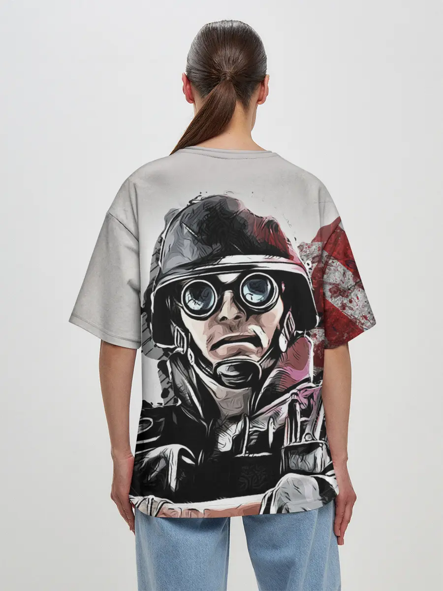 Женская футболка оверсайз / Rainbow Six: Siege