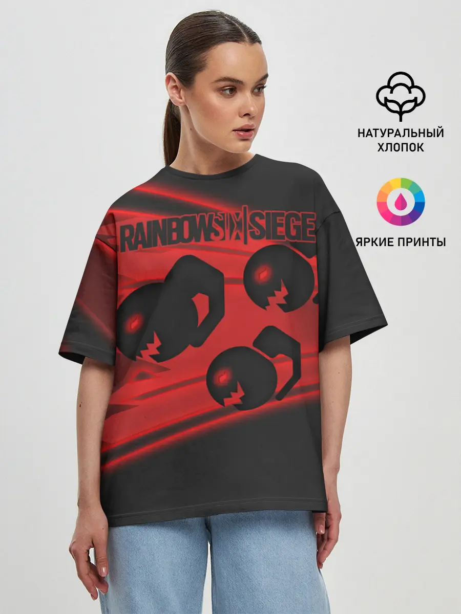 Женская футболка оверсайз / Rainbow Six: Siege
