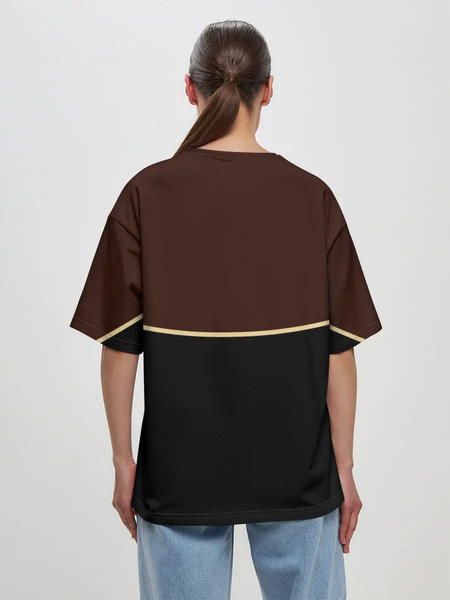 Женская футболка оверсайз / Мантия Чёрный Бык