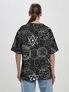 Женская футболка оверсайз / Мистический узор