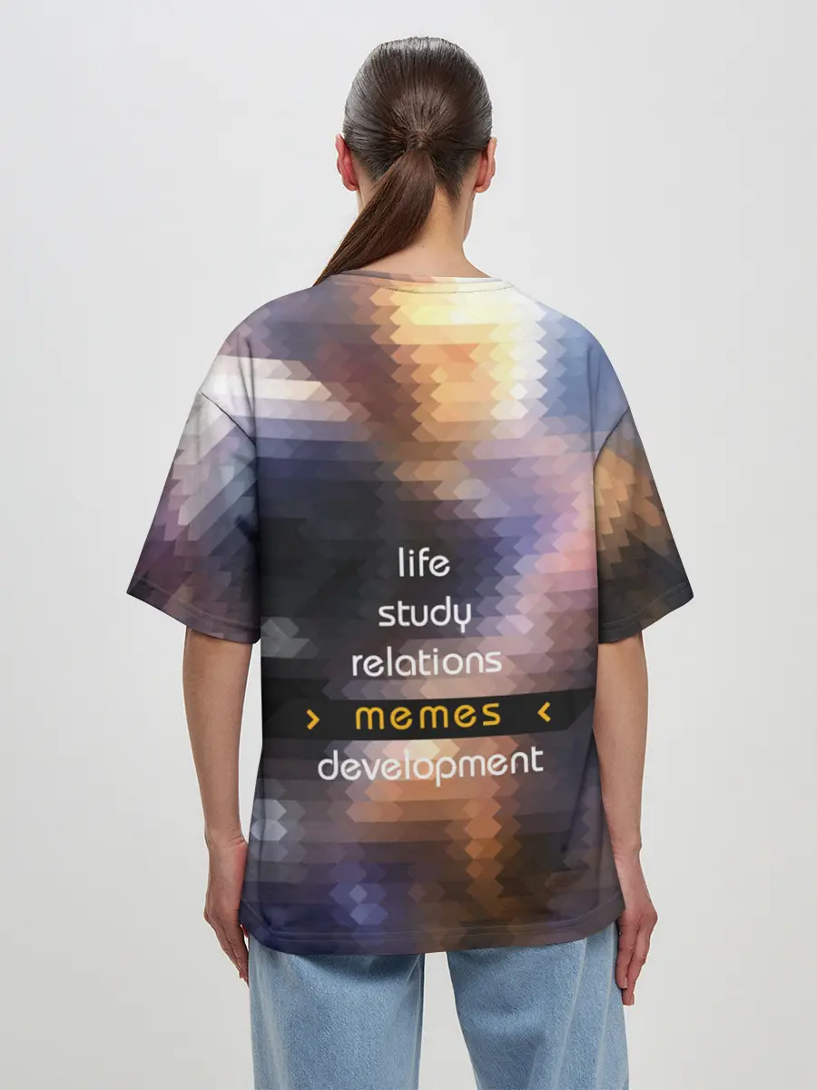 Женская футболка оверсайз / Memes Nation