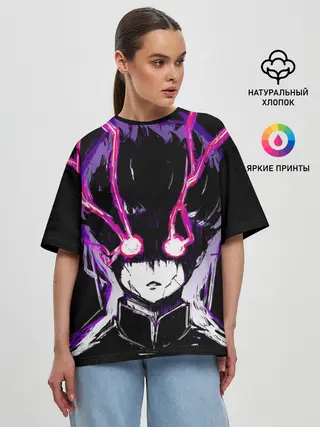 Женская футболка оверсайз / Шигэо Кагэяма 100%