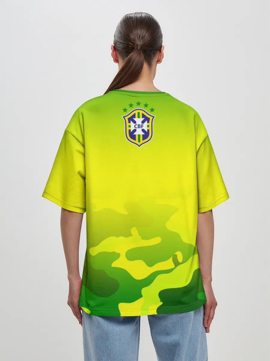 Женская футболка оверсайз / Бразилия