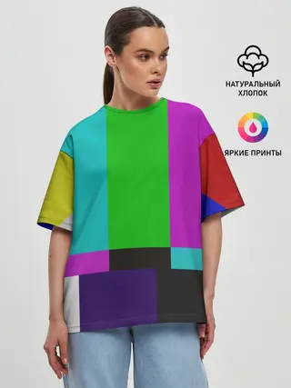 Женская футболка оверсайз / Настроечная таблица