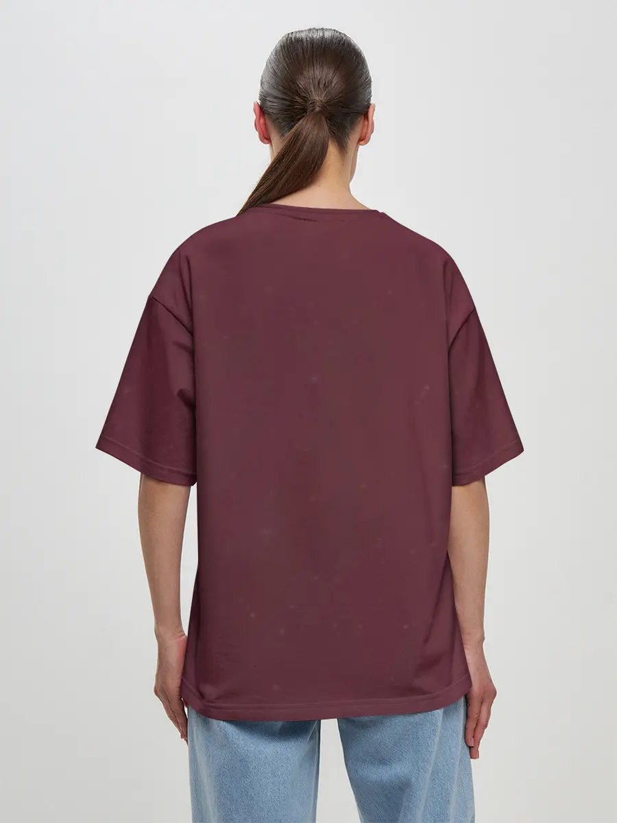 Женская футболка оверсайз / Good Omens