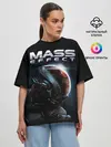 Женская футболка оверсайз / Mass Effect