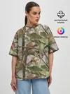 Женская футболка оверсайз / Камуфляж