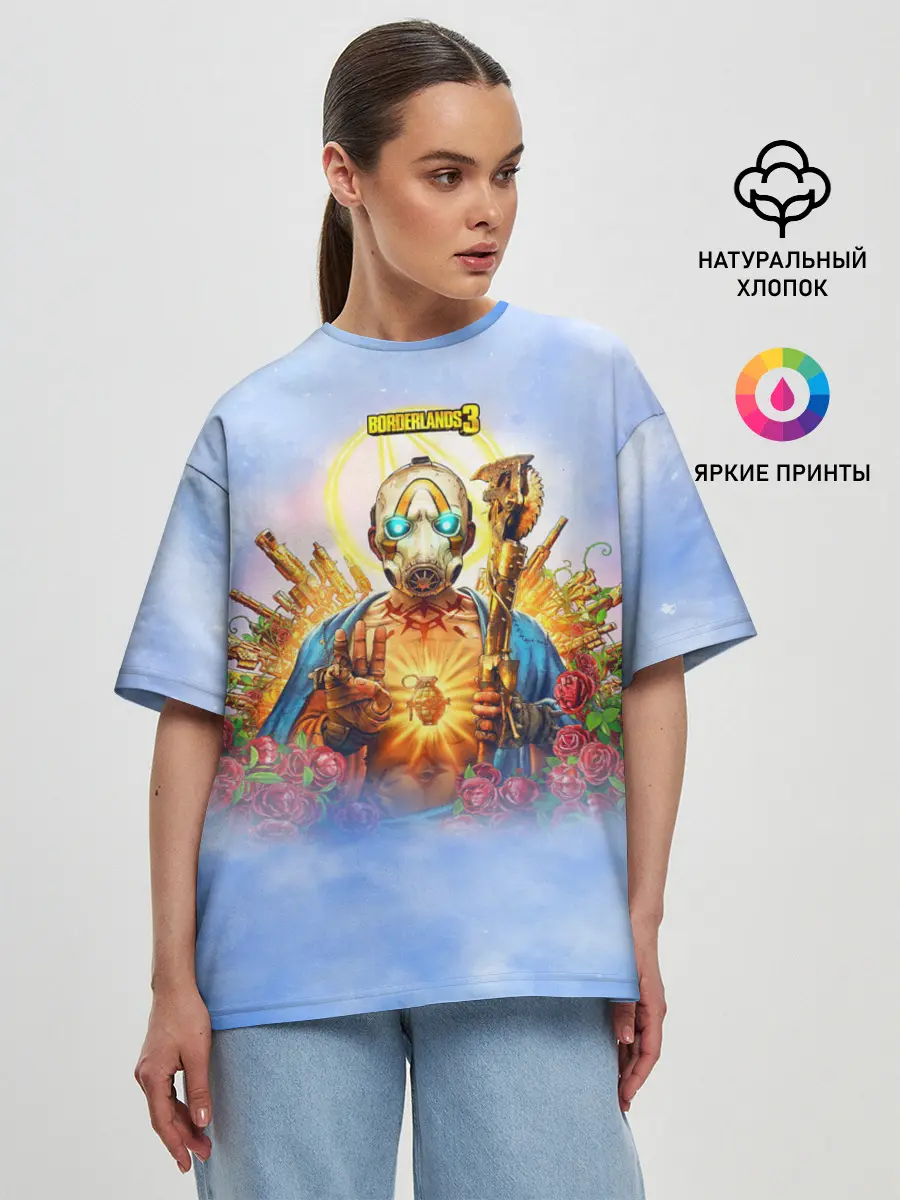 Женская футболка оверсайз / Borderlands 3