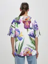 Женская футболка оверсайз / Ирисы