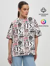 Женская футболка оверсайз / BTS Collage