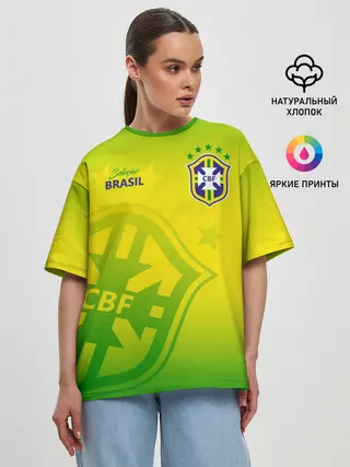 Женская футболка оверсайз / Бразилия