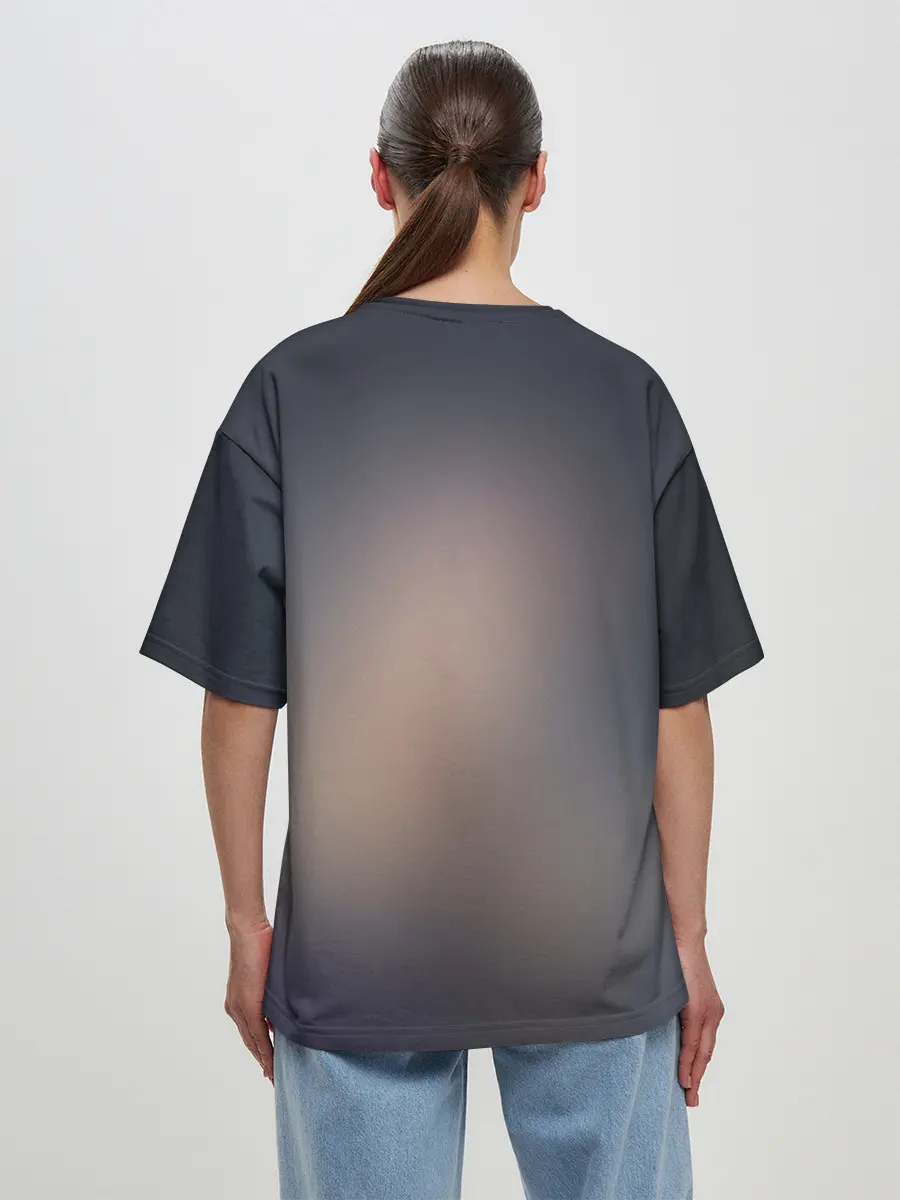 Женская футболка оверсайз / Hair