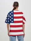 Женская футболка оверсайз / USA