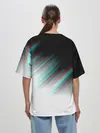 Женская футболка оверсайз / GLITCH STRIPES