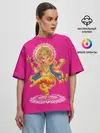 Женская футболка оверсайз / Ганеша