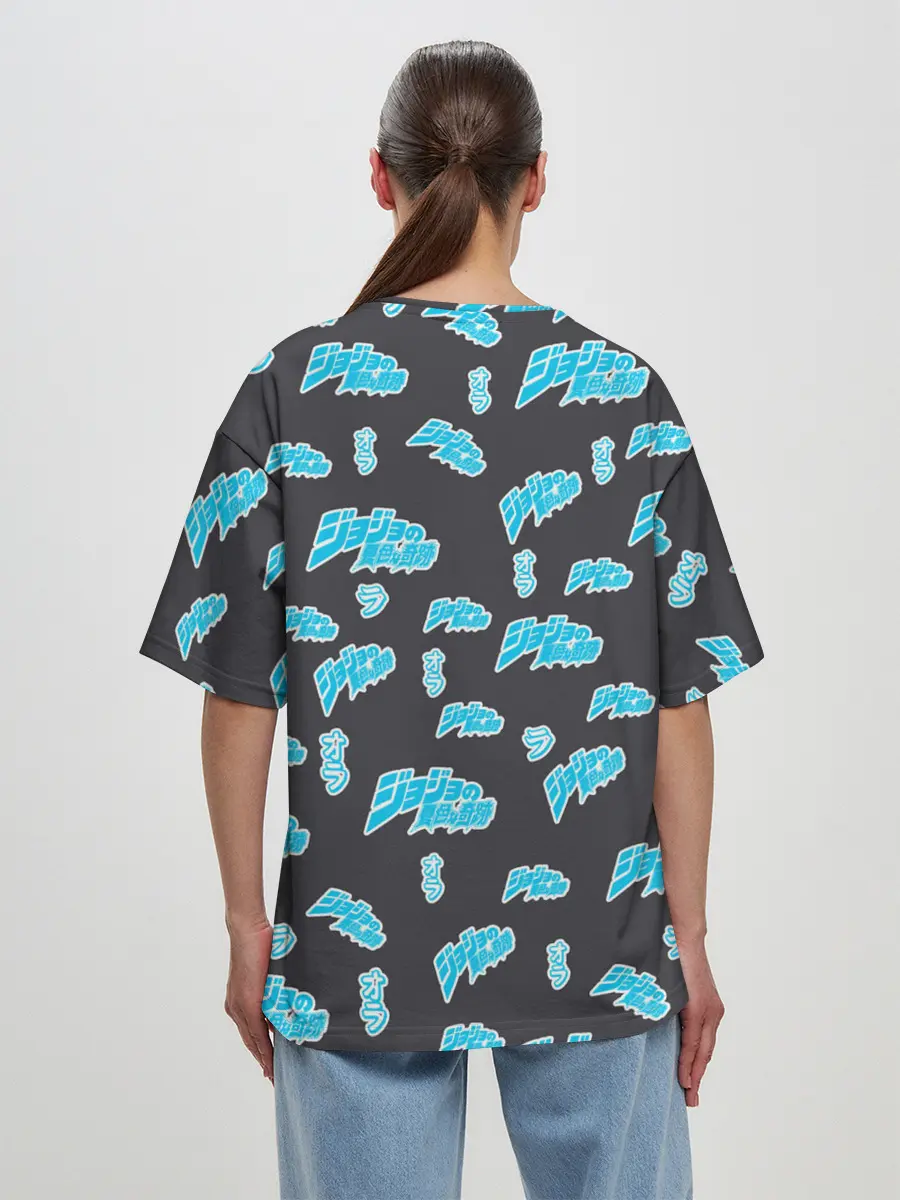 Женская футболка оверсайз / JoJo Bizarre Adventure