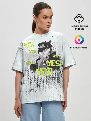 Женская футболка оверсайз / JoJo Bizarre Adventure