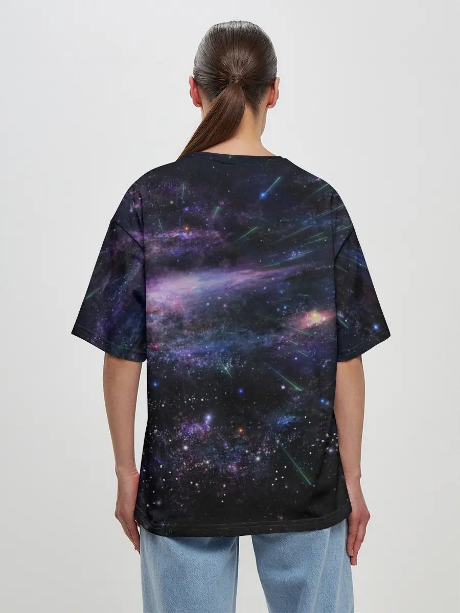 Женская футболка оверсайз / Cosmos