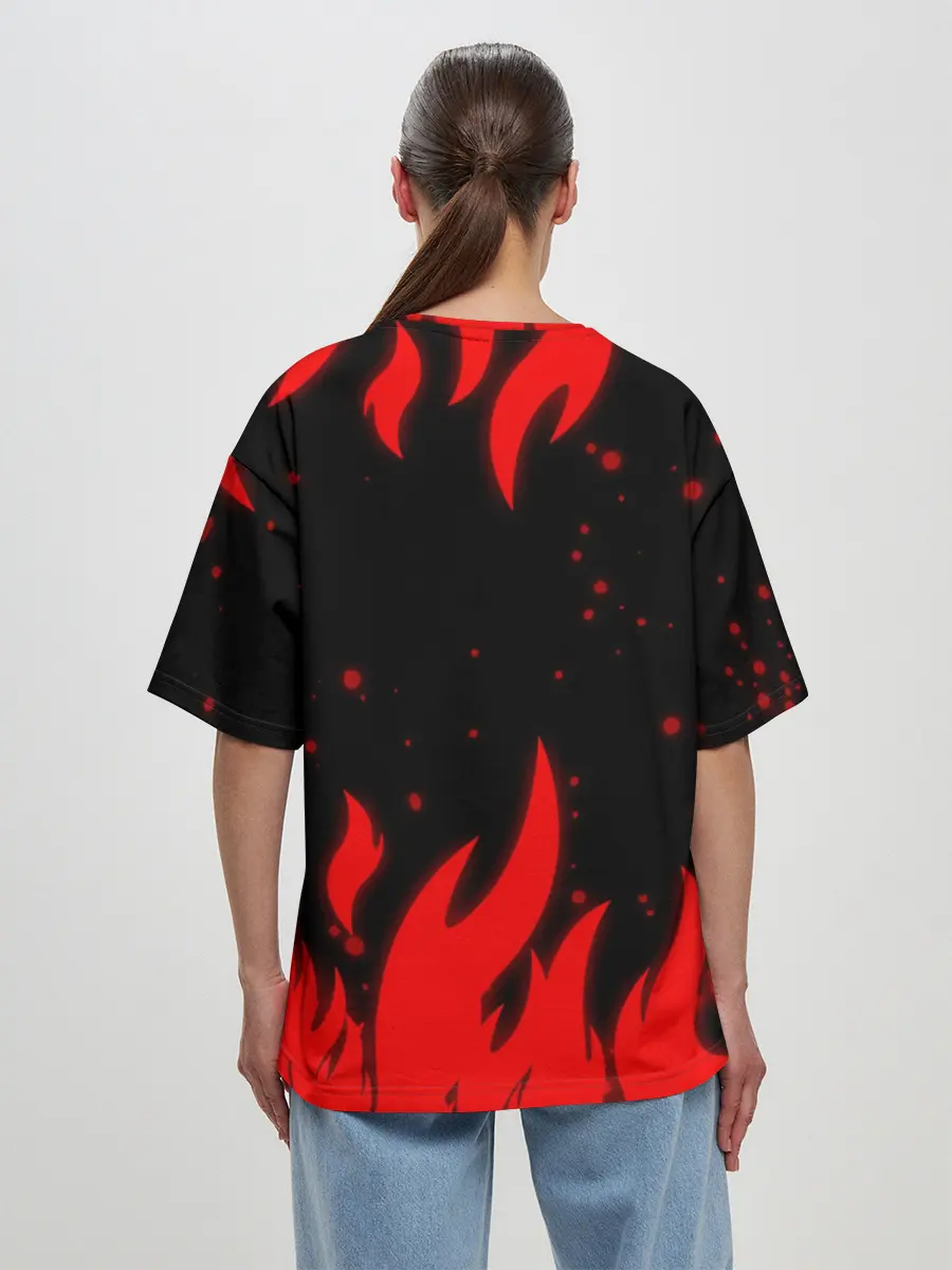 Женская футболка оверсайз / METRO