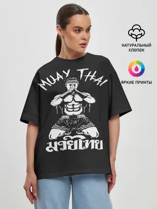 Женская футболка оверсайз / Muay Thai