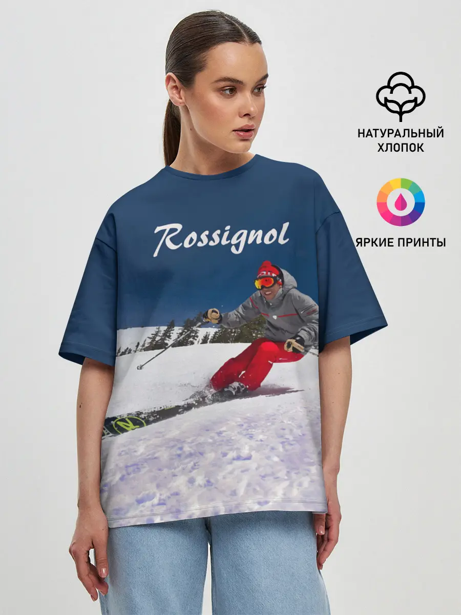 Женская футболка оверсайз / Rossignol