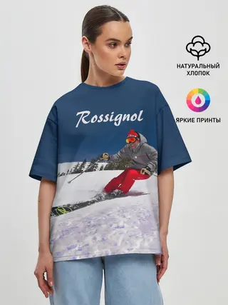 Женская футболка оверсайз / Rossignol