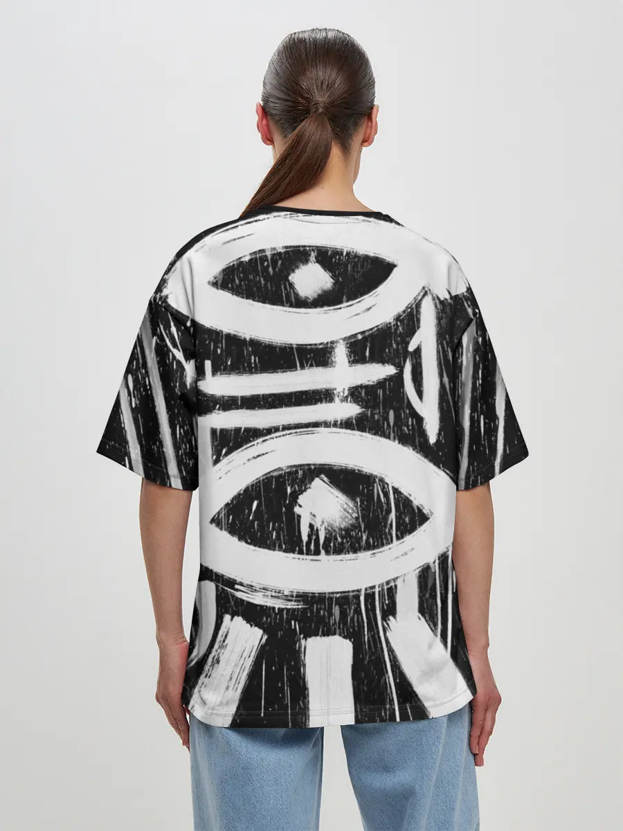 Женская футболка оверсайз / Новая визуальная культура