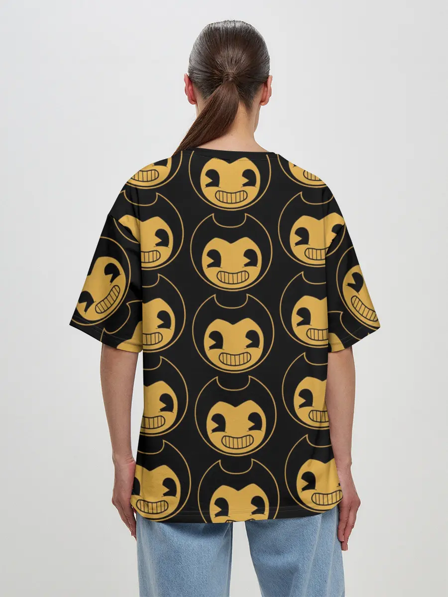 Женская футболка оверсайз / Bendy And The Ink Machine