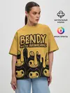 Женская футболка оверсайз / Bendy And The Ink Machine