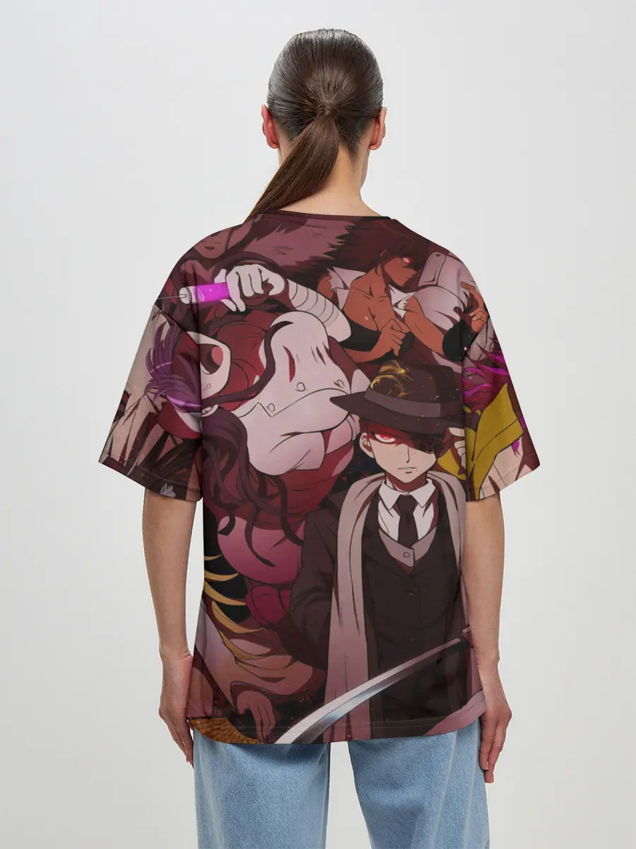 Женская футболка оверсайз / danganronpa perso