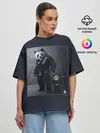 Женская футболка оверсайз / PANDA