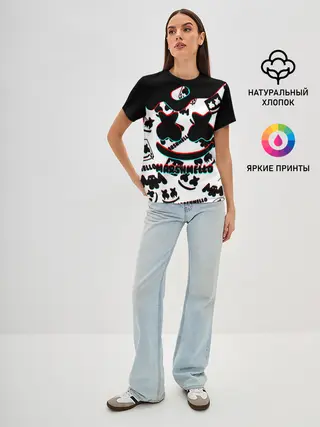 Женская базовая футболка / MARSHMELLO GLITCH.