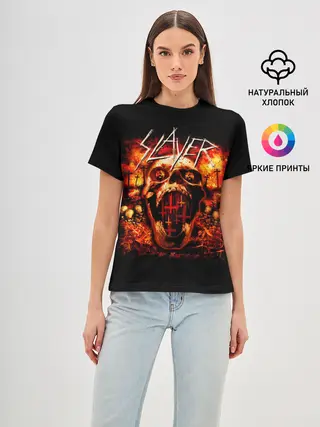 Женская базовая футболка / SLAYER