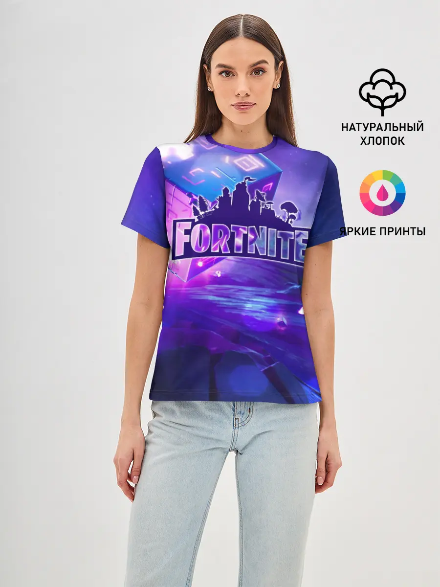 Женская базовая футболка / Fortnite