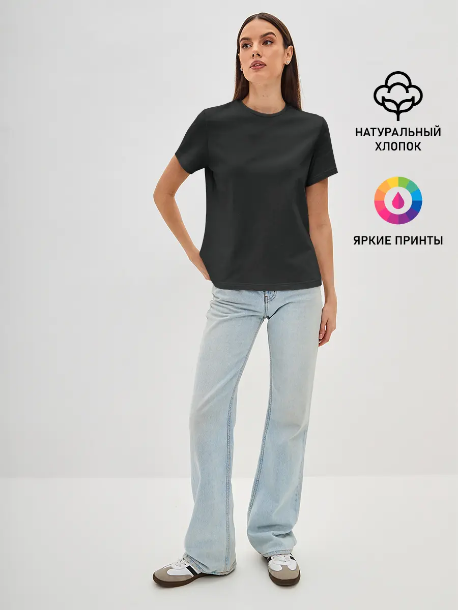 Женская базовая футболка / Cyberpunk 2077