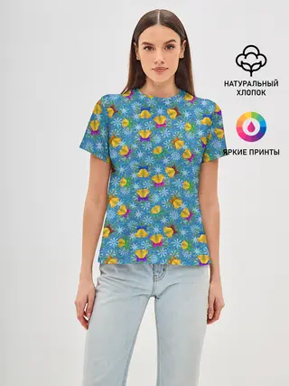 Женская базовая футболка / Праздничные Колокольчики