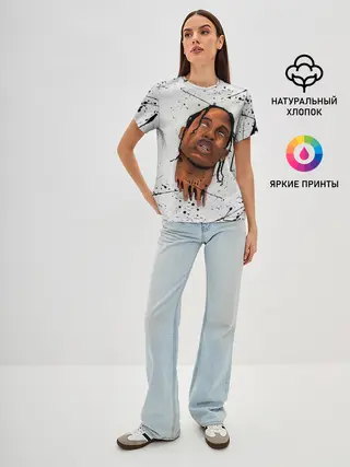 Женская базовая футболка / TRAVIS SCOTT